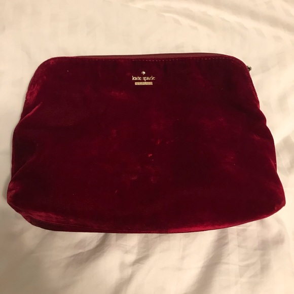 kate spade velvet clutch